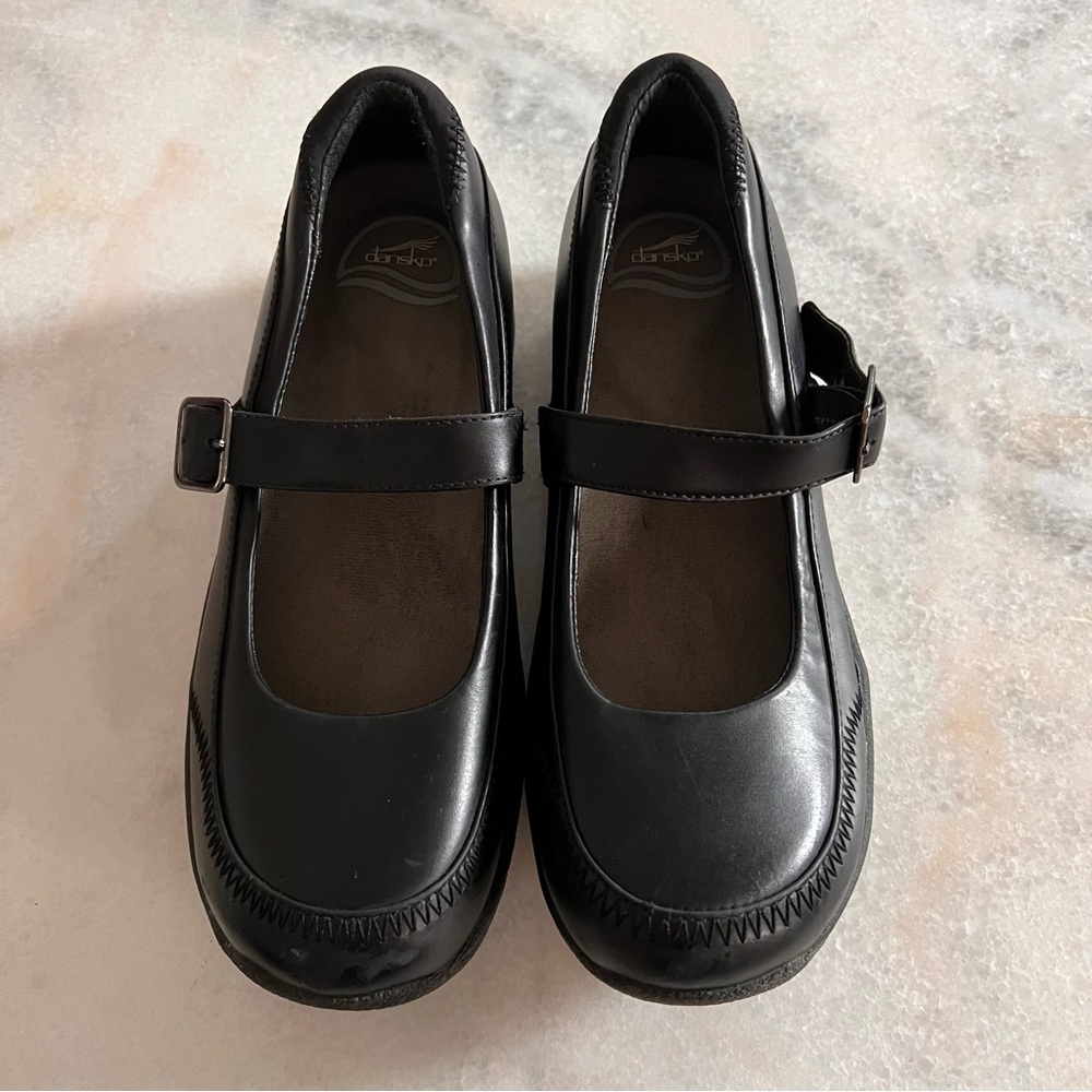 NEW Dansko Size 39 or 9 Black Leather Mary Jane’s All day comfort